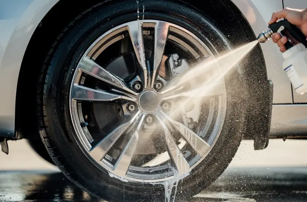 Felgenreinigung für strahlenden Glanz beim Auto mit hochwertigen Reinigungsmitteln
