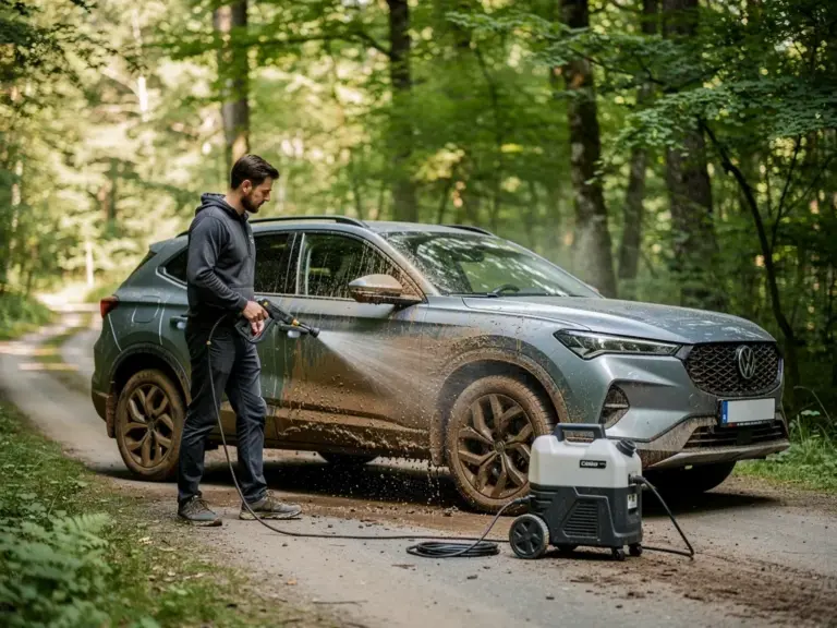 Hochdruckreiniger ohne Strom: Autopflege überall ganz ohne Steckdose