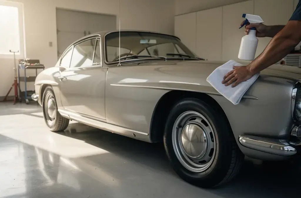 Alttext für Oldtimer Aufbereitung zur Werterhaltung und Pflege von Fahrzeugen